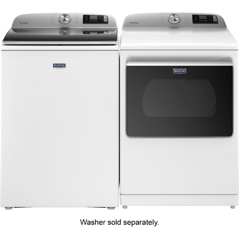 Alt View Zoom 13. Maytag - 7.4 Cu. Ft. Smart Gas Dryer with Steam and Extra Power Button - White