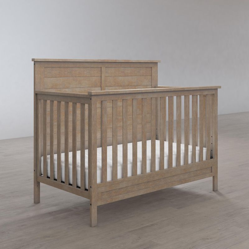 Little Seeds Finch 5-in-1 Convertible Crib - Rustic Coffee