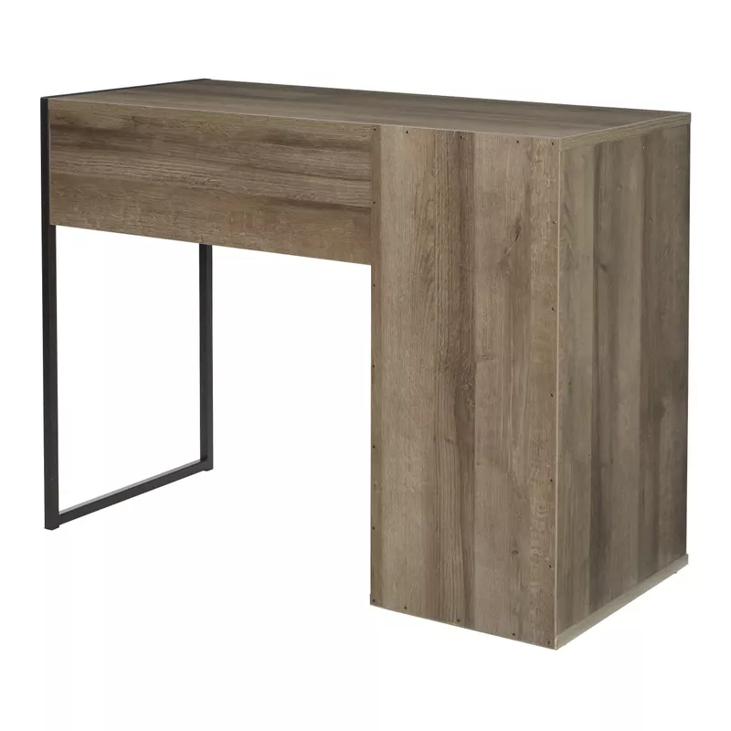 OSP Home Furnishings - Ravel Rectangular Contemporary Engineered Wood 1-Drawer Table - Gray Oak