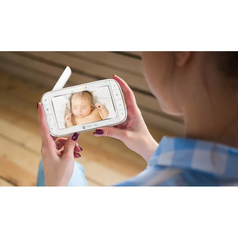 Motorola - VM855 Connect 5" Connected Motorized Pan/Tilt 720p Video Baby Monitor