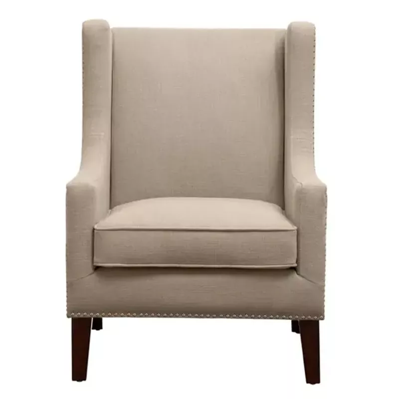 Linen Barton Wing Chair
