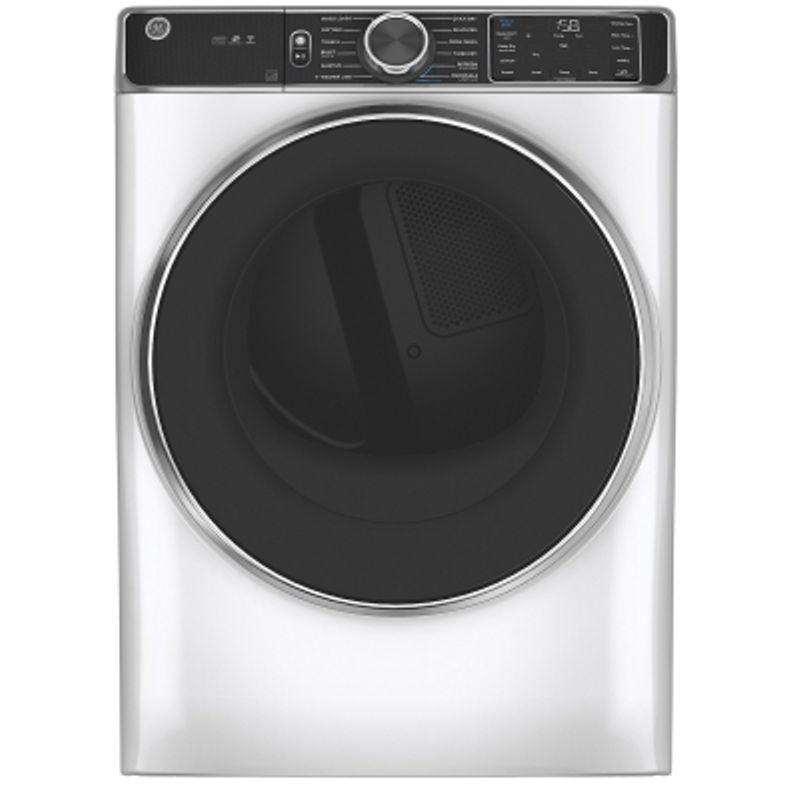 GE 7.8 Cu. Ft. Capacity White Smart Front Load Electric Dryer With Steam