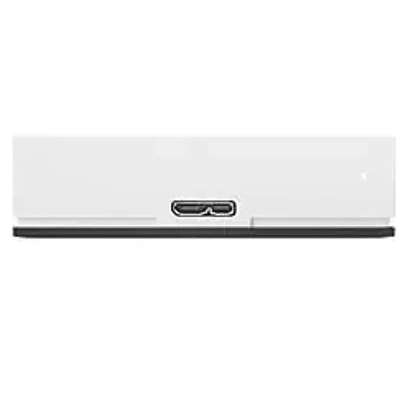 Seagate - Game Drive for PlayStation Consoles 2TB External USB 3.2 Gen 1 Portable Hard Drive with Blue LED Lighting - White