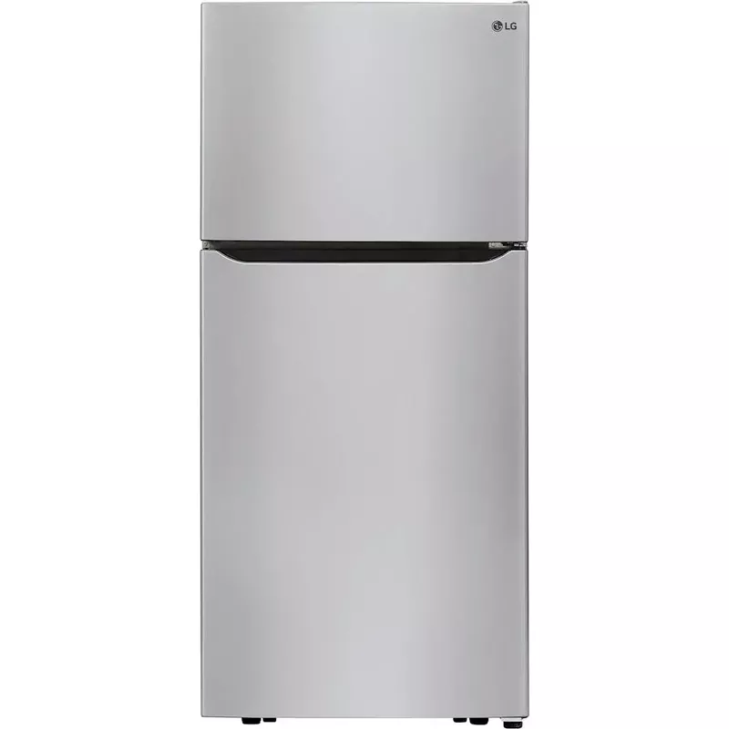 LG - 20.2 Cu. Ft. Top-Freezer Refrigerator - Stainless Steel