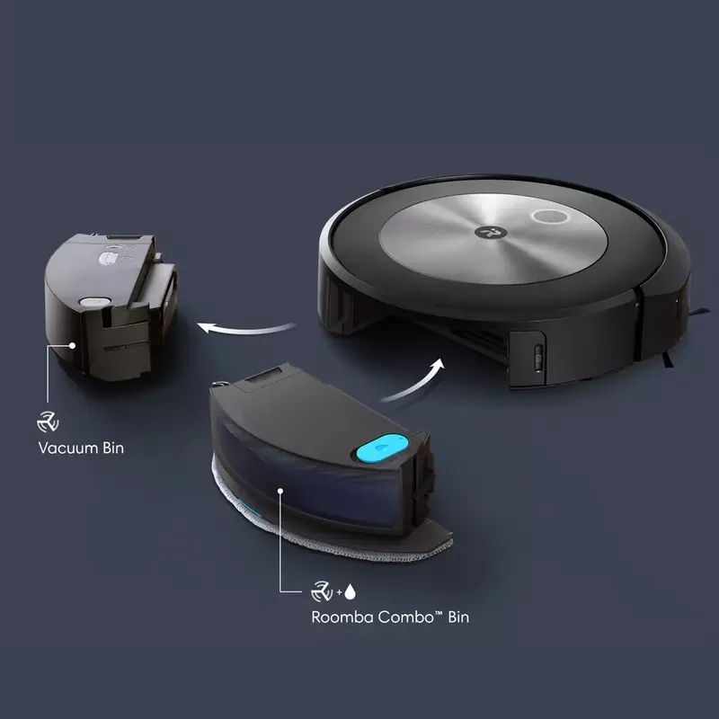 iRobot - Roomba Combo j5+ Self-Emptying Robot Vacuum & Mop - Graphite