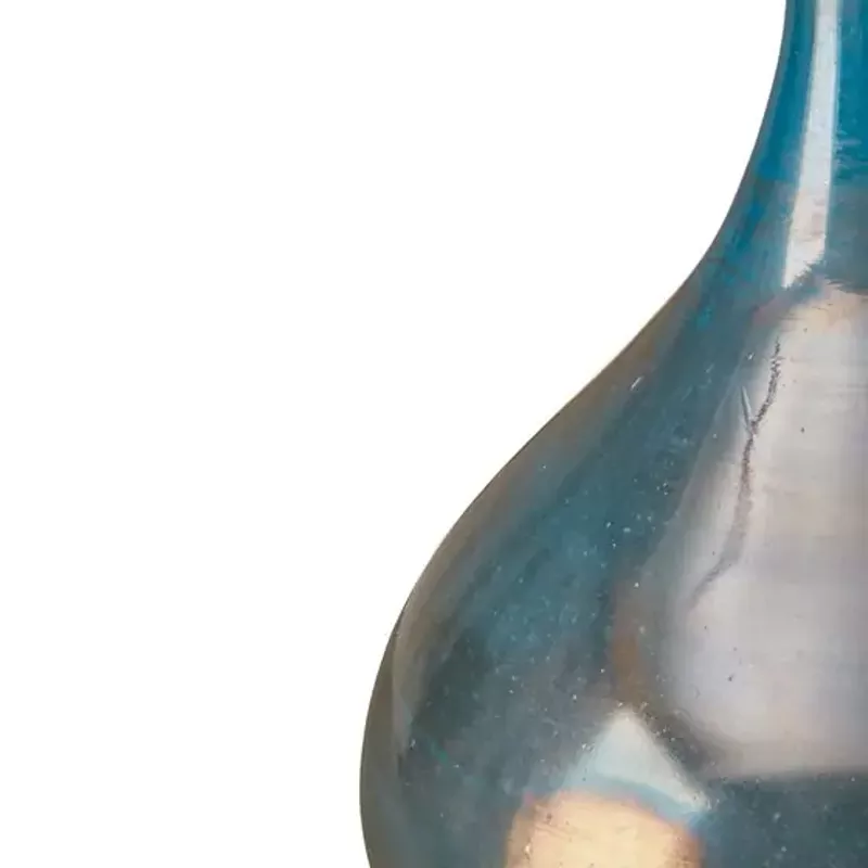 Lucia Blue and Bronze Decorative Glass Vases 3-piece set
