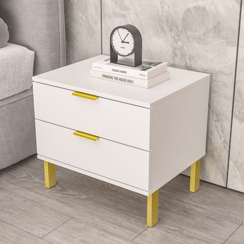 2-drawer Nightstand for Home - White