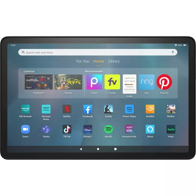 Amazon - Fire Max 11 tablet, vivid 11" display, octa-core processor, 4 GB RAM, 14-hour battery life, 128 GG - Gray