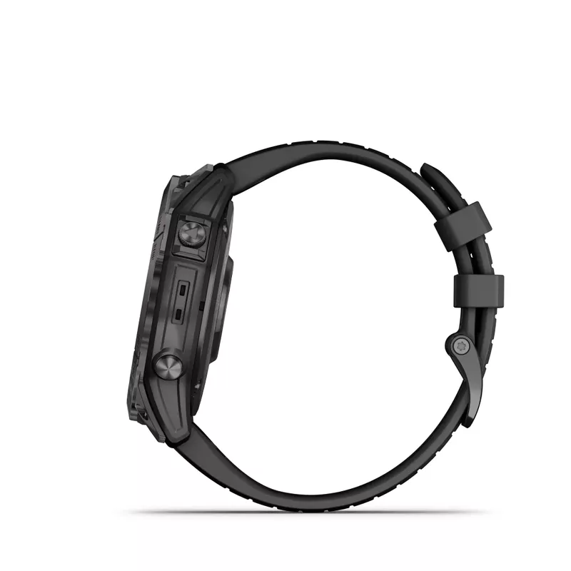 Garmin - epix Pro (Gen 2) 51mm Smartwatch Sapphire Ed Carbon Gray w/ Black Band