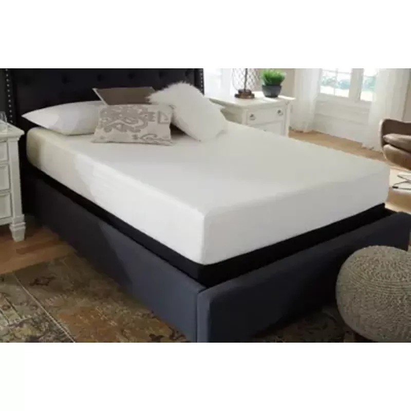 White 10 Inch Chime Memory Foam Twin Mattress/ Bed-in-a-Box