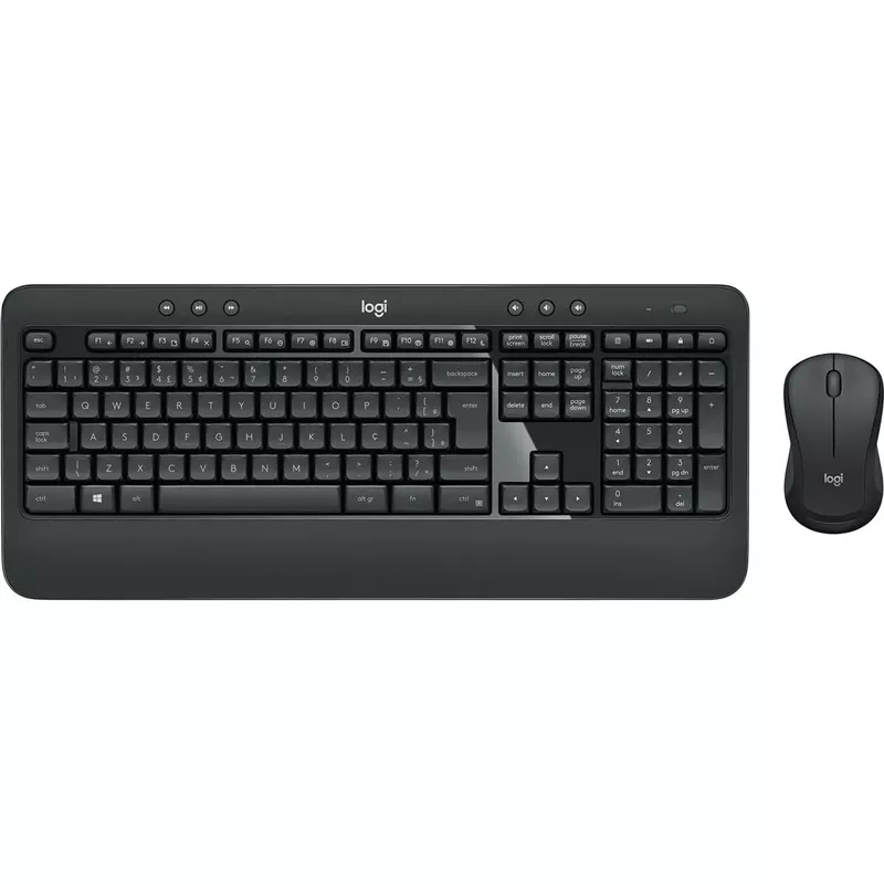 Logitech - MK540 Full-size Advanced Wireless Membrane Keyboard and Mouse Combo for PC - Black