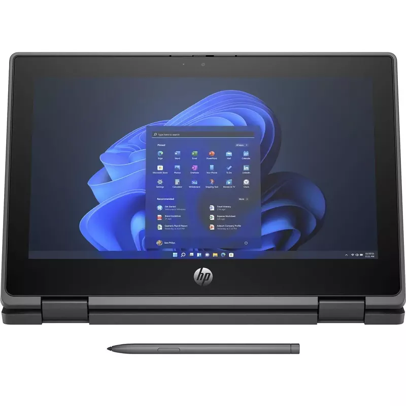 HP Pro x360 Fortis 11 G11 11.6" HD 2-In-1 Touchscreen Notebook Computer, Intel N100 0.8GHz, 4GB RAM, 64GB eMMC, Windows 11 Pro