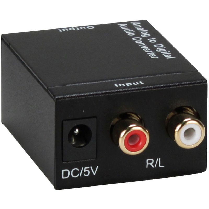 QVS RCASPDIF Stereo Analog RCA to Toslink Digital S/PDIF Audio Converter