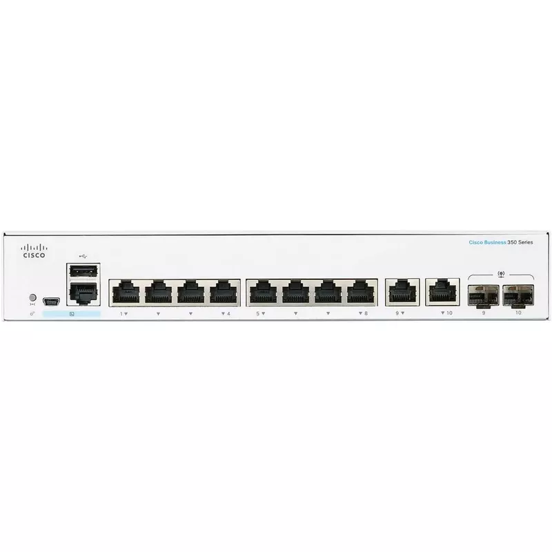 Cisco CBS350-8FP-E-2G 8-Port Gigabit PoE+ Compliant Managed Network Switch with SFP & RJ45 Combo