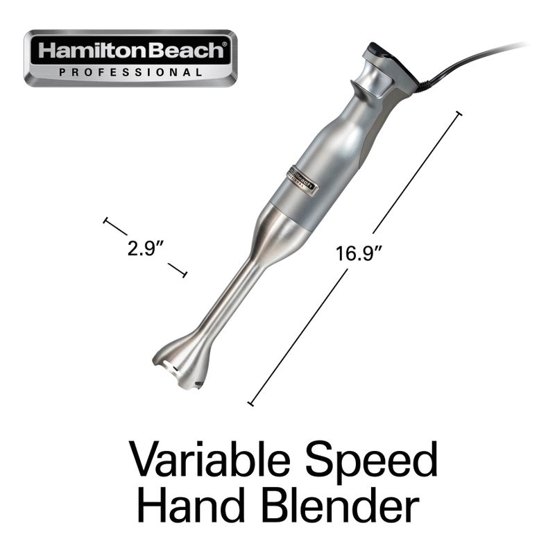 Hamilton Beach Professional Variable Speed Hand Blender - Silver