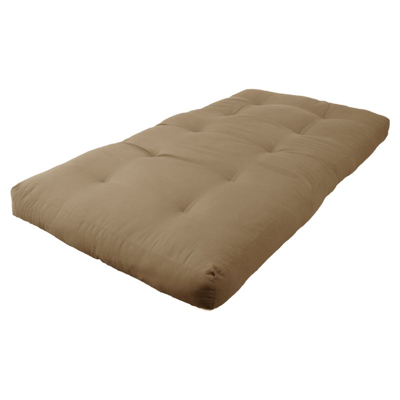 6-inch Thick Twill Futon Mattress (Twin, Full, or Queen) - Full - Sage