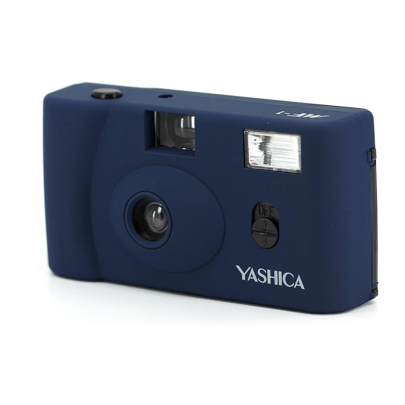 Yashica MF-1 Snapshot Art 35mm Film Camera, Prussian Blue