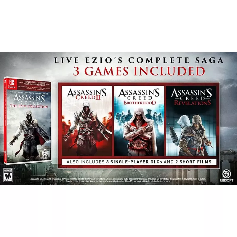 Assassin's Creed The Ezio Collection - Nintendo Switch, Nintendo Switch – OLED Model, Nintendo Switch Lite