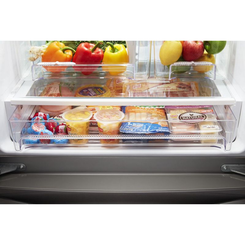 Alt View Zoom 17. Whirlpool - 19.7 Cu. Ft. French Door Refrigerator - Stainless Steel