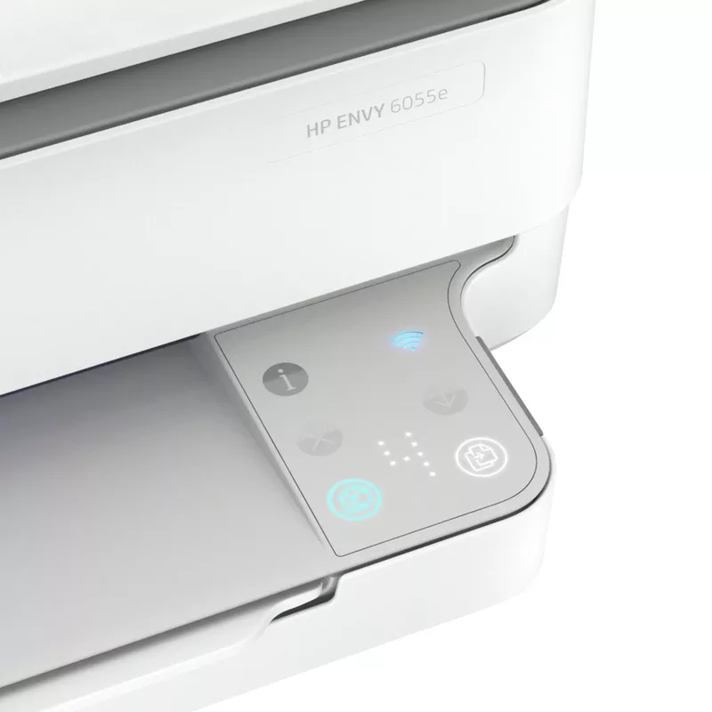 HP - ENVY 6055e Wireless Inkjet Printer with 3 months of Instant Ink Included with HP+ - White