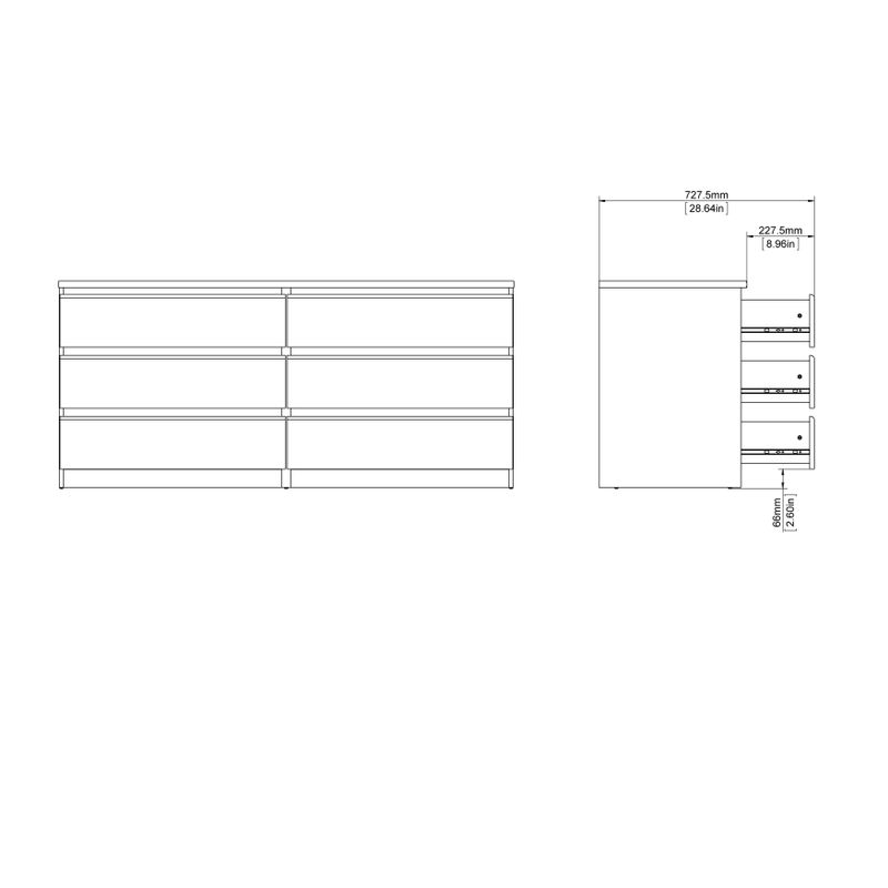 Porch & Den McKellingon 6-drawer Double Dresser - Walnut