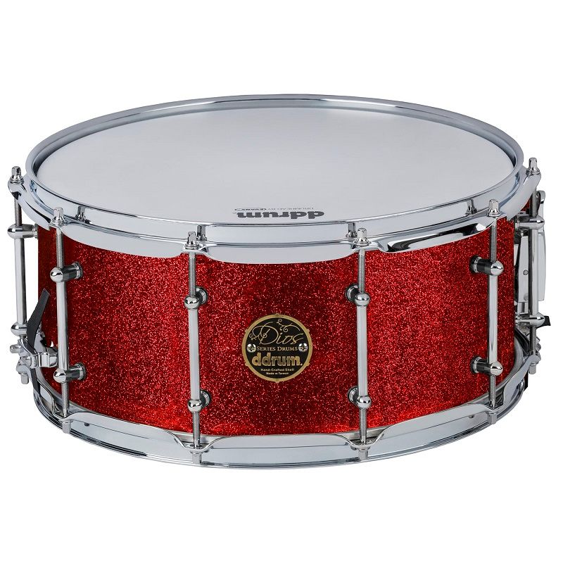 ddrum Dios Mpl  6.5x14 Snare Drum. Red Cherry Sparkle
