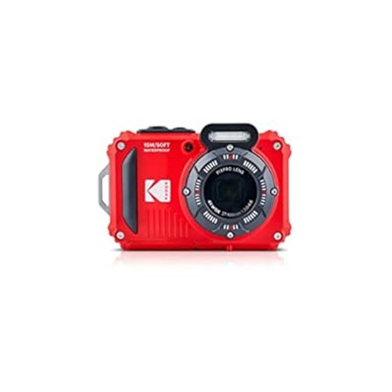 KODAK PIXPRO WPZ2 Rugged Waterproof Digital Camera 16MP 4X Optical Zoom 2.7" LCD Full HD Video, Red