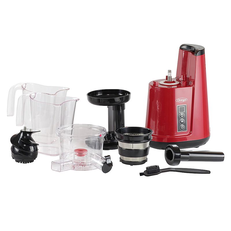 Accessories Zoom. Omega - Cold Press 365 Horizontal Compact Masticating Juicer, Red - Red