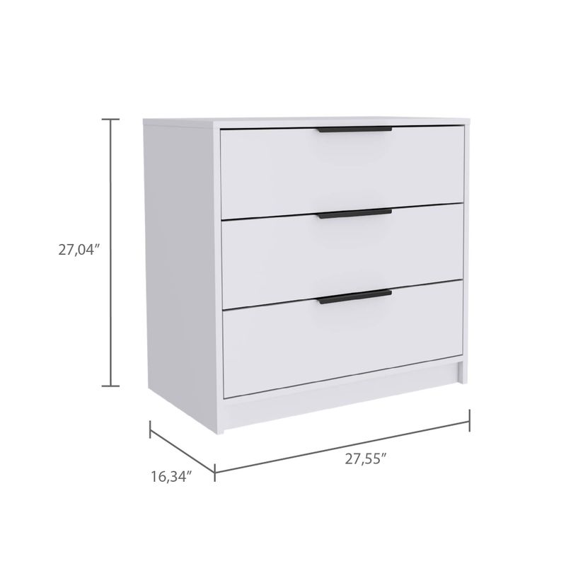 Washington 3 Drawer Dresser - Light grey