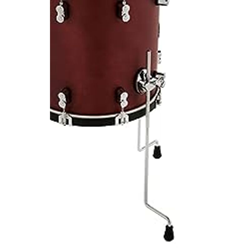 Pacific Drums & Percussion Drum Set Concept Classic 3-Piece Bop, Ox Blood with Ebony Hoops Shell Packs (PDCC1803OE)