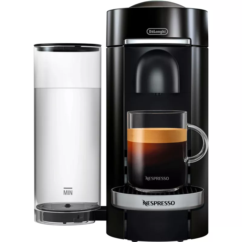 De'Longhi - Nespresso Vertuo Plus Deluxe Coffee & Espresso Machine with Aerocinno - Piano Black