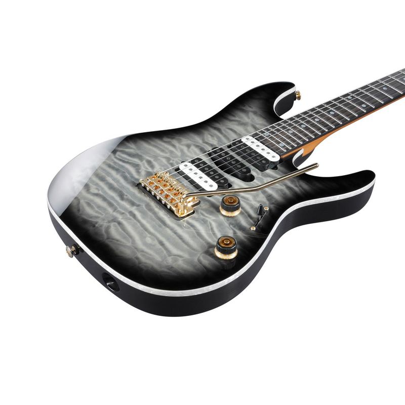 Ibanez AZ Premium Series AZ47P1QM Electric Guitar, Black Ice Burst