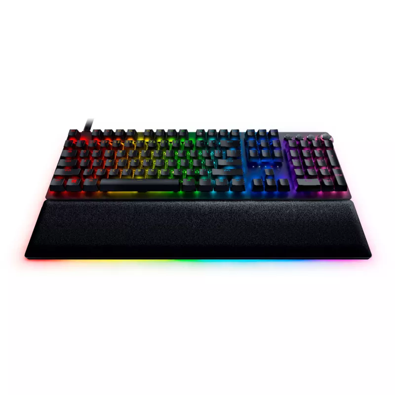 Razer - Huntsman V2 Analog Full Size Wired Opto-Mechanical Gaming Keyboard with Chroma RGB Backlighting, Black