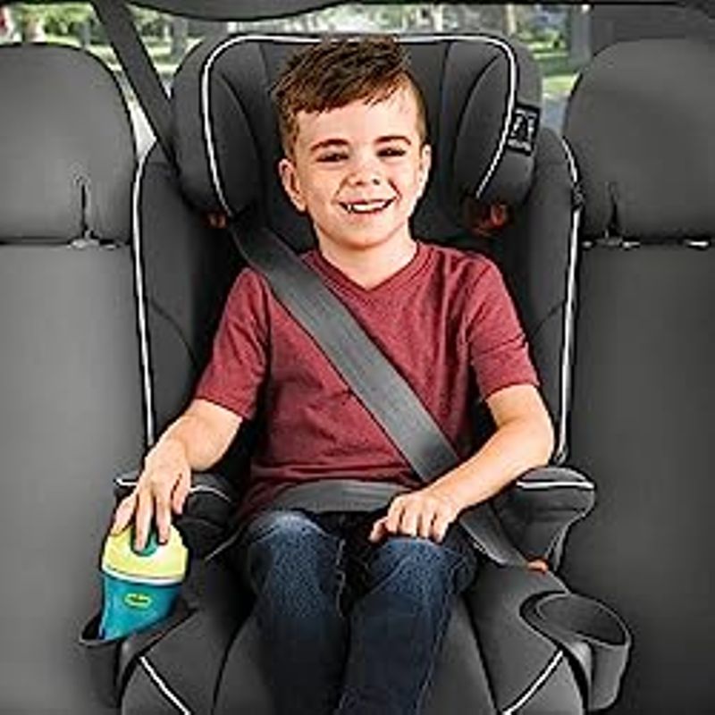 Chicco MyFit Harness + Booster Car Seat, 5-Point Harness and High Back Seat, For children 25-100 lbs. | Fathom/Grey/Blue