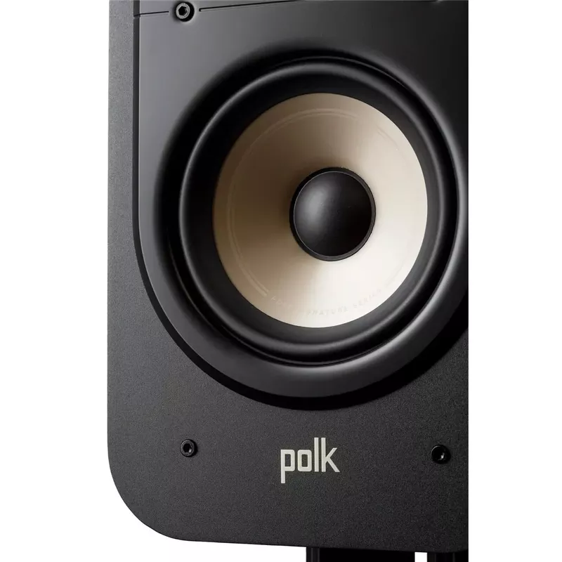 Polk Audio Signature Elite ES20 High-Resolution Large Bookshelf Loudspeaker, Black, Pair