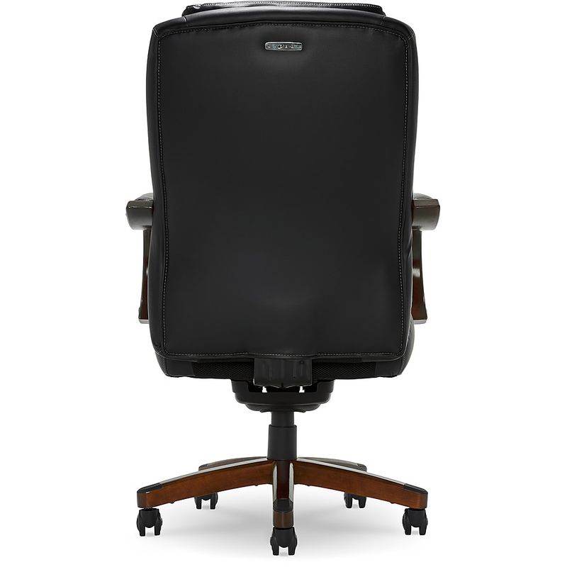 Alt View Zoom 20. La-Z-Boy - Delano Big & Tall Bonded Leather Executive Chair - Jet Black/Mahogany