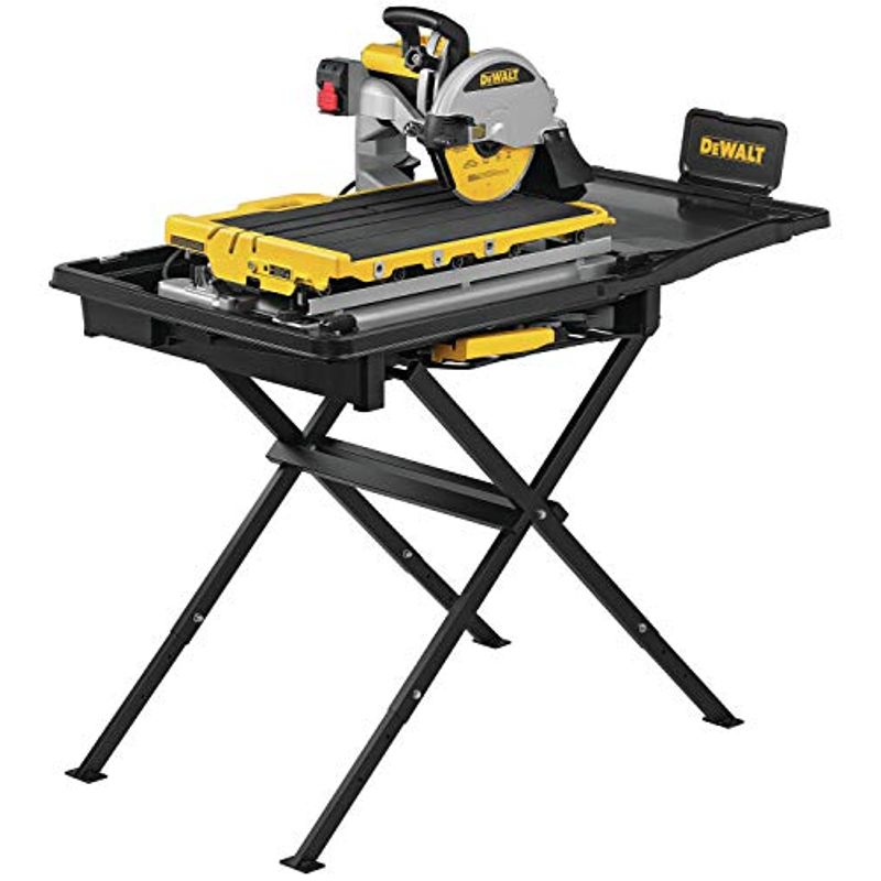 DEWALT Wet Tile Saw with Stand, High Capacity, 10-Inch (D36000S)