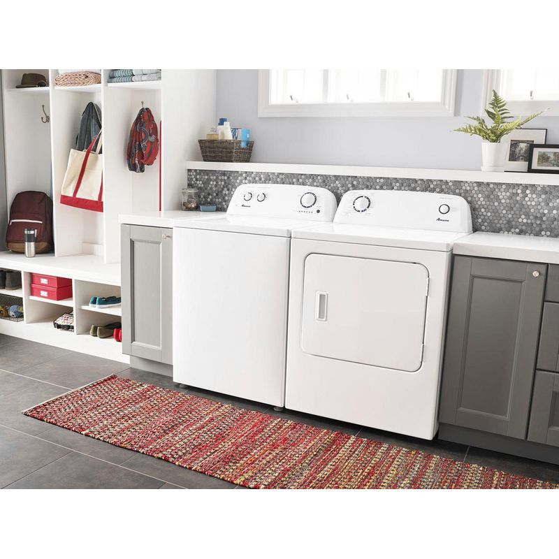 Alt View Zoom 21. Amana - 6.5 Cu. Ft. Gas Dryer with Automatic Dryness Control - White