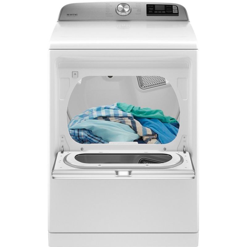Alt View Zoom 14. Maytag - 7.4 Cu. Ft. Smart Electric Dryer with Steam and Extra Power Button - White