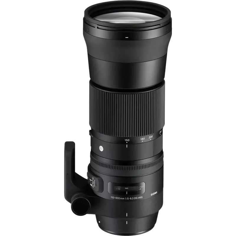 Sigma 150-600mm f/5-6.3 DG OS HSM Contemporary Lens for Sigma SA, Bundle with Haida 95mm CPL+Clear Filter Kit, Cleaning Kit, Cleaning Cloth