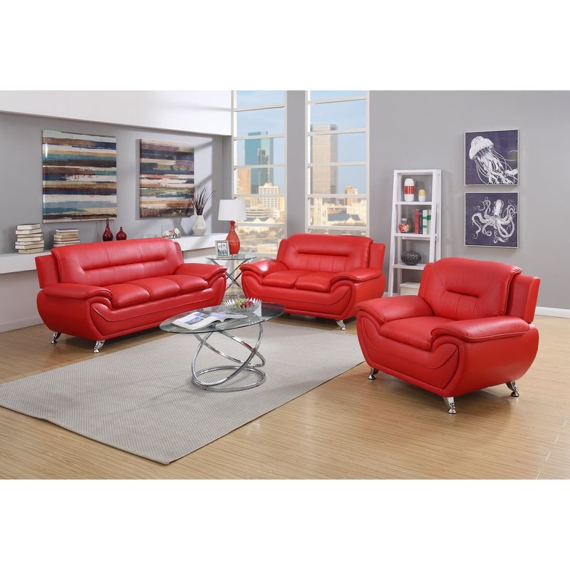 Sanuel 3 pieces living room sets - Grey