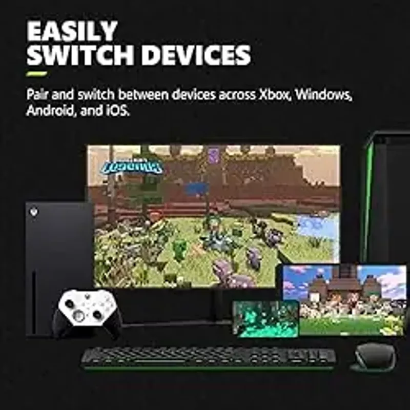 Microsoft - Elite Series 2 Core Wireless Controller for Xbox Series X, Xbox Series S, Xbox One, and Windows PCs - White