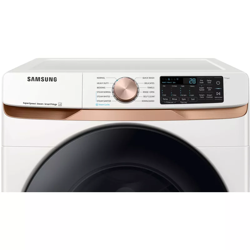 Samsung 5.0 Cu. Ft. Ivory White Smart Front Load Washer