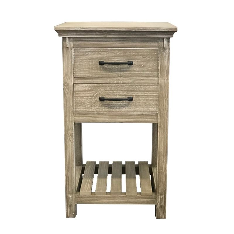 35"Rustic Solid Fir side Cabinet - wk8220-sc