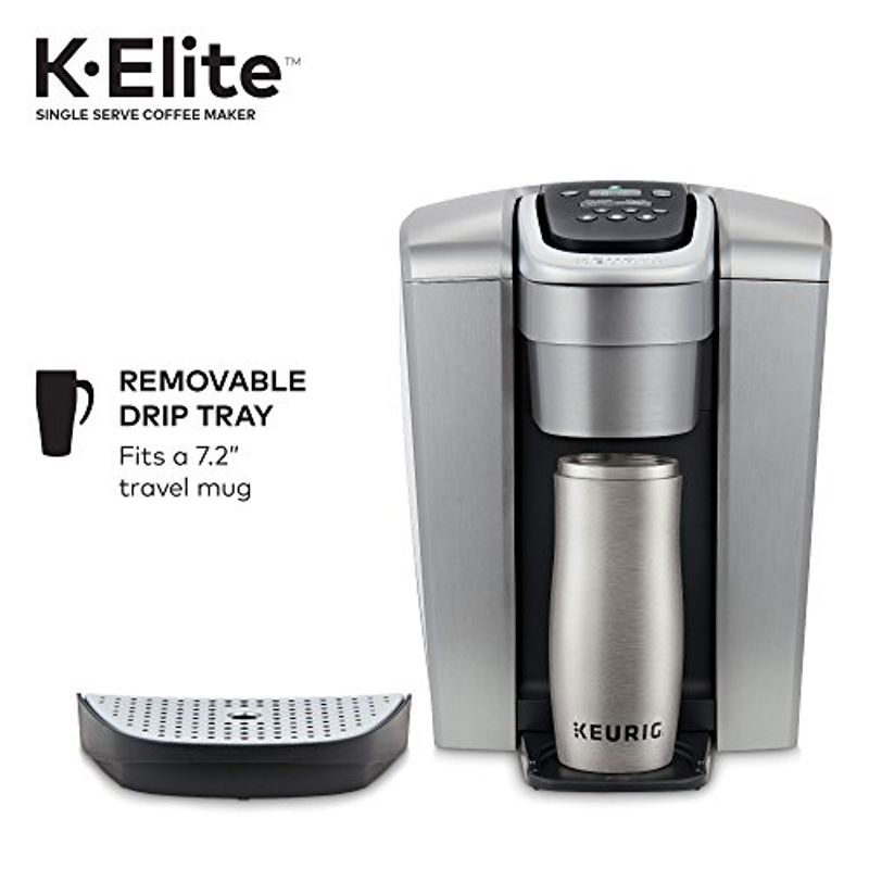 Keurig K-Elite K Single Serve K-Cup Pod Maker, with Strong Temperature Control, Iced Coffee Capability, 12oz Brew Size, Programmable,...