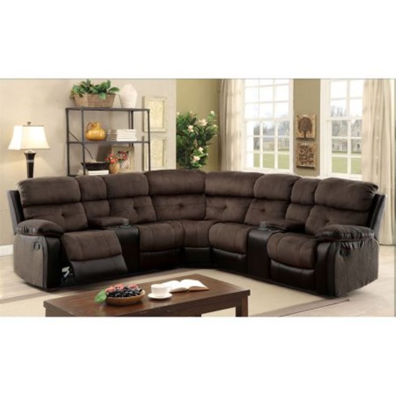 Furniture of America Gwendalyn Recliner Sectional