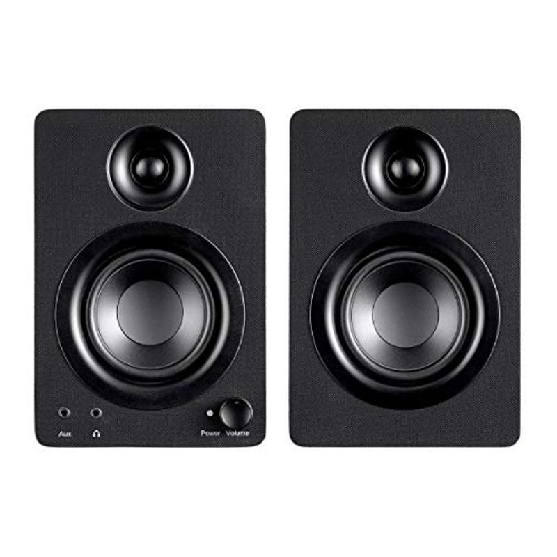 Monoprice DT-3 50-Watt Multimedia Desktop Powered Speakers Perfect Complement to Any Home, Office, Gaming, or Entertainment Setup