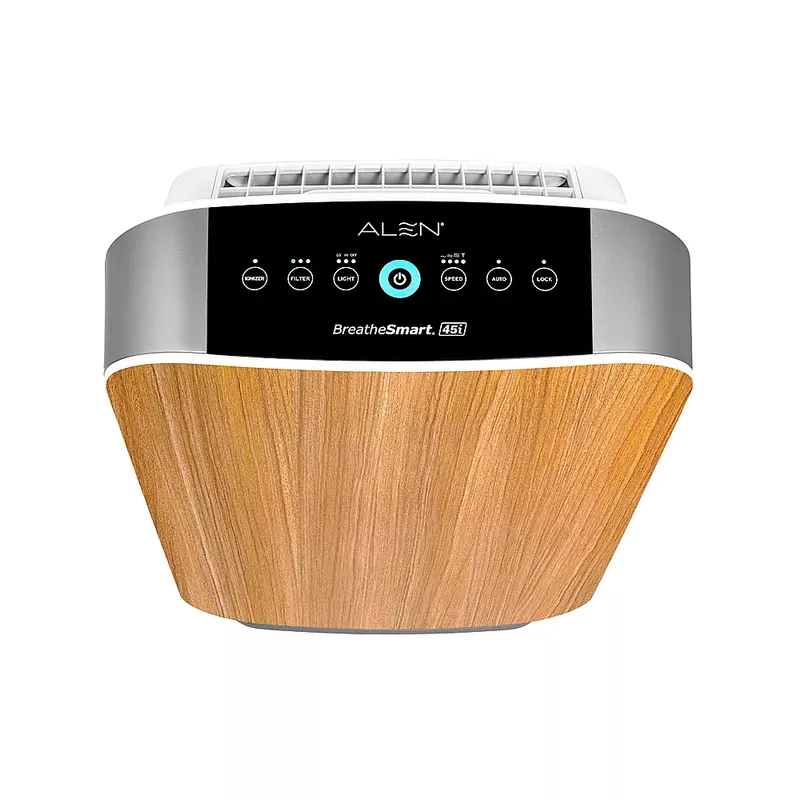 Alen - BreatheSmart 45i 800 SqFt with Fresh, True HEPA Filter for Allergens, Mold, Germs and Odors Air Purifier - Oak