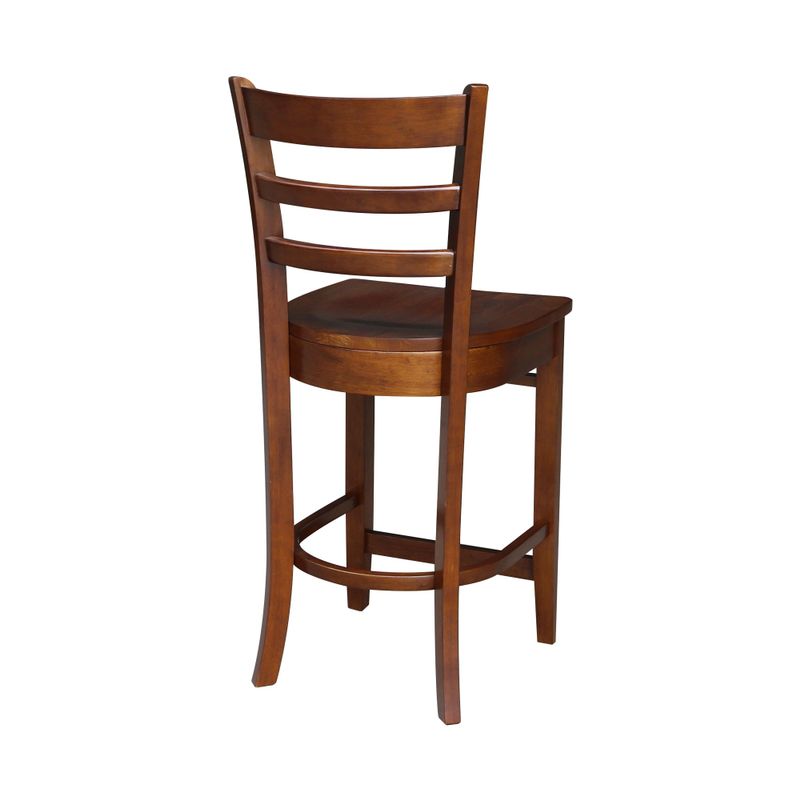 Emily Solid Wood Stool - Cinnamon/Espresso - Counter height