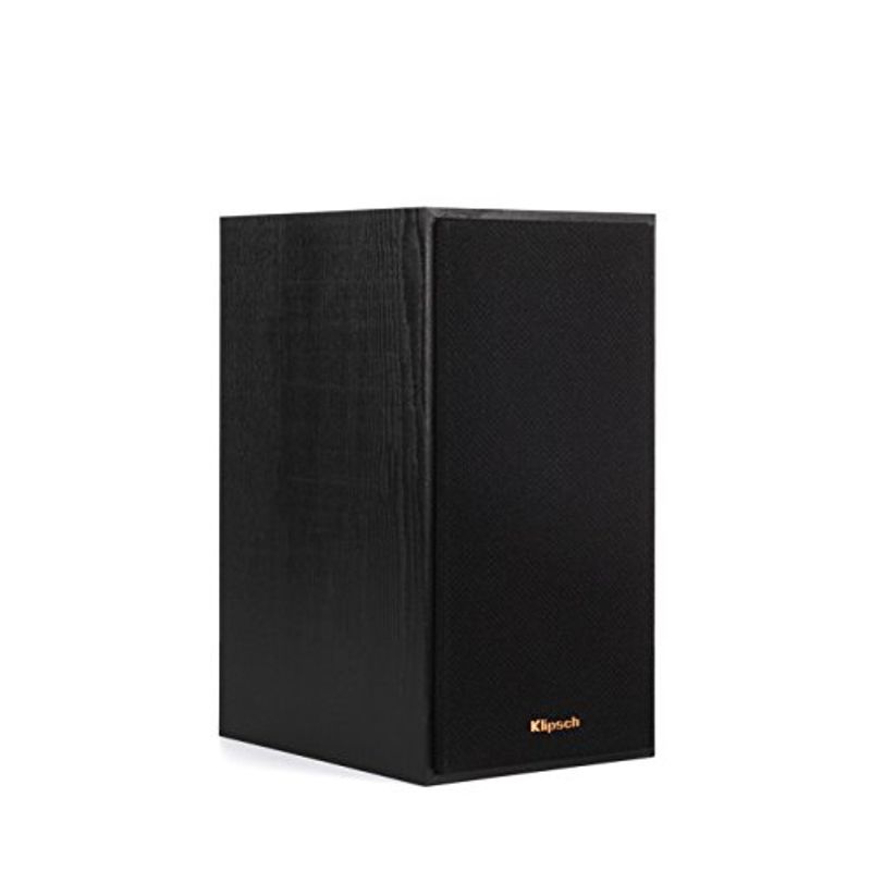 Klipsch Reference R-41M Bookshelf Home Speakers, Black Textured Wood Grain Vinyl, Pair
